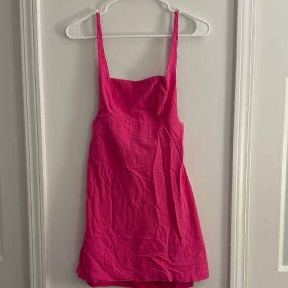 Free People Vacay Pink Little Local Mini Dress - Picture 2 of 6